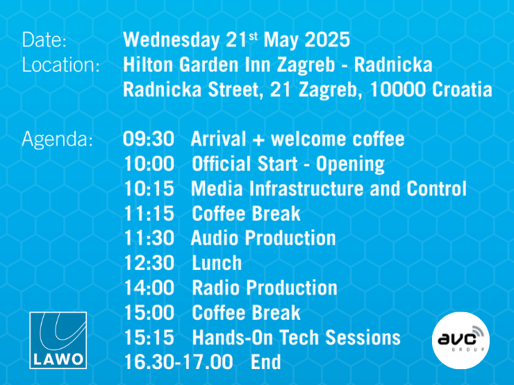 AVC Group News Lawo experience Zagreb May 21 2025 PROGRAM2