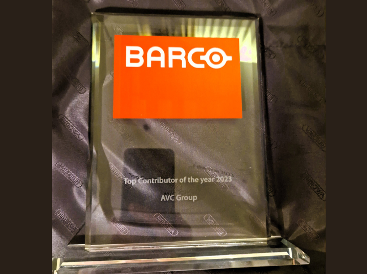 AVC Group is honoured Barco's Top Contributor of the year 2023 at ISE ...