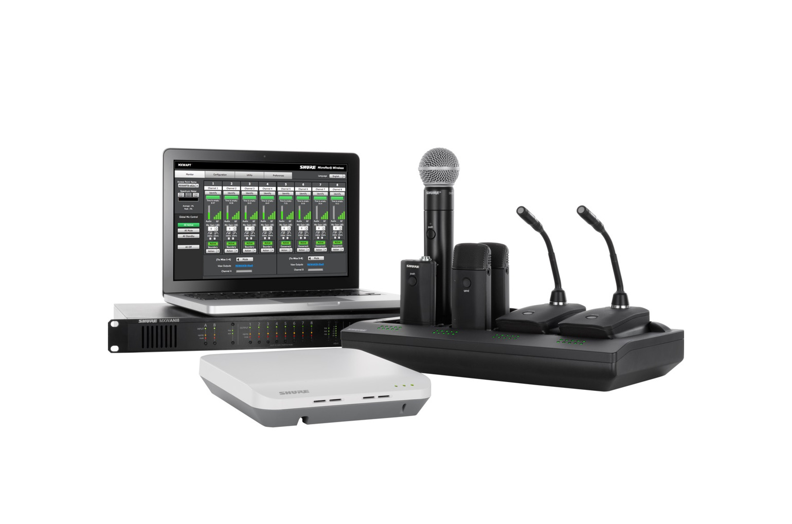 SHURE MXW Microflex® Wireless Microphone System